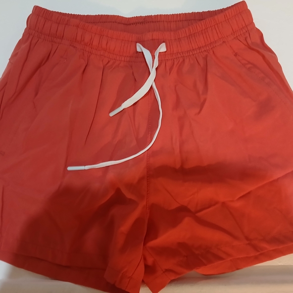Red Drawstring Shorts - Picture 1 of 11